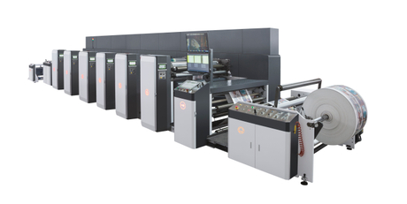 Máquina de impressão flexográfica tipo horizontal de alta qualidade