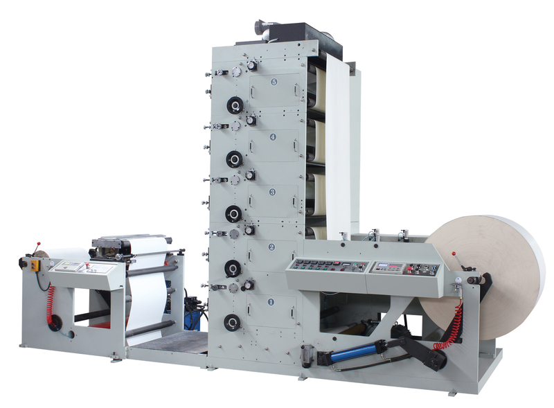 Máquina de impressão flexográfica de papel de etiqueta com talhadeira
