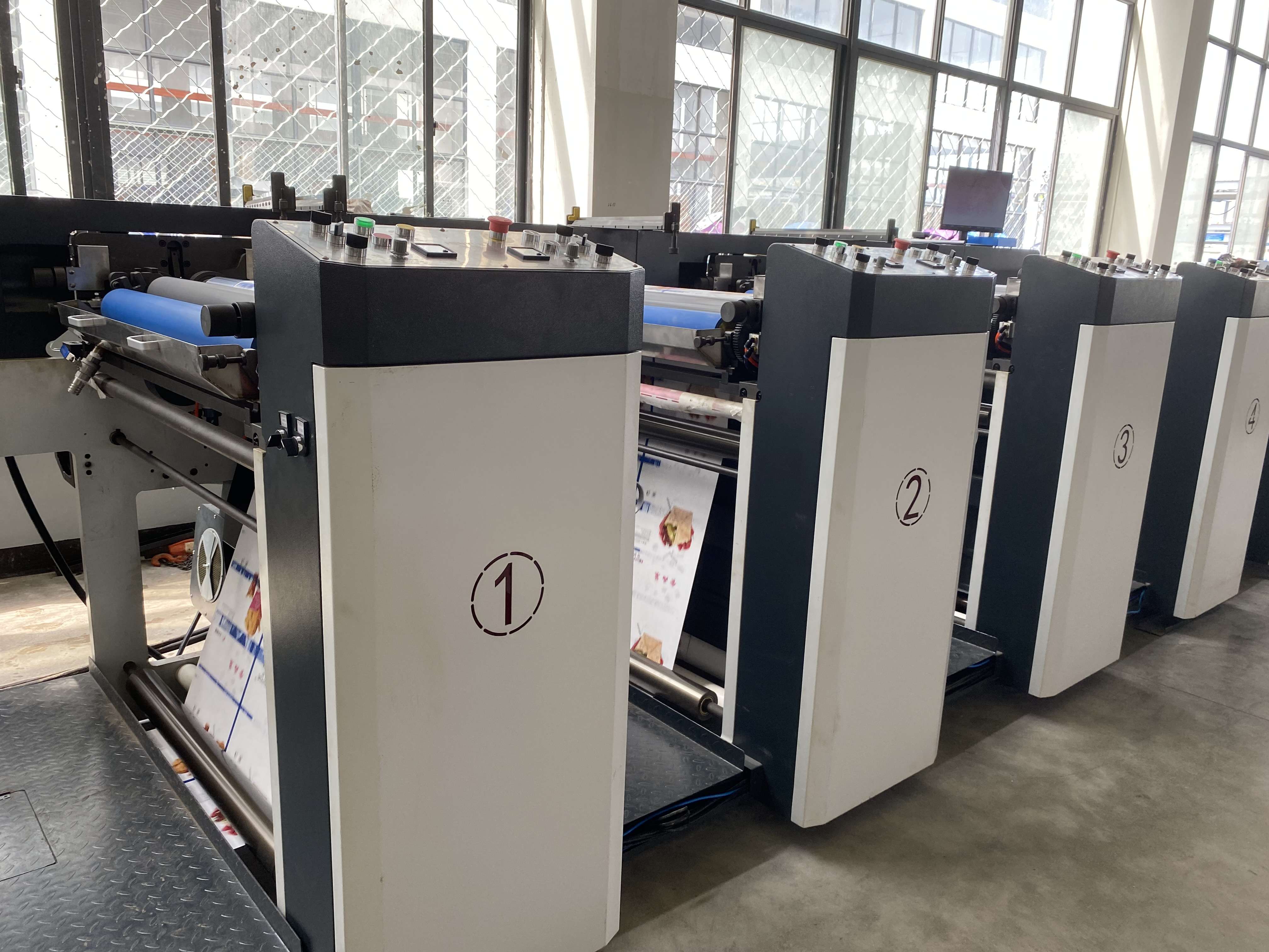 Máquina de impressão flexográfica de saco de papel HRY-1000-6 colorido