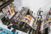 Máquina de impressão de palha de papel colorido