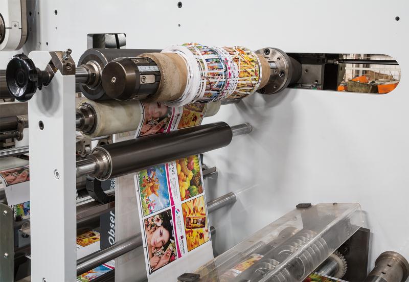 Máquina de impressão flexográfica de etiquetas sem tackless